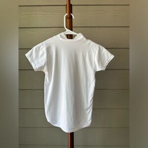 Mock Neck White Shirt